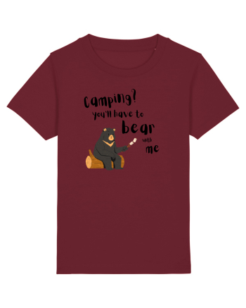 Camping? You'll have to bear with me (negru)  Burgundy