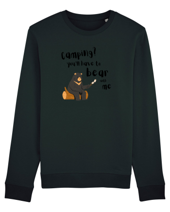 Camping? You'll have to bear with me (negru)  Black