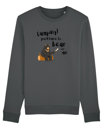 Camping? You'll have to bear with me (negru)  Anthracite