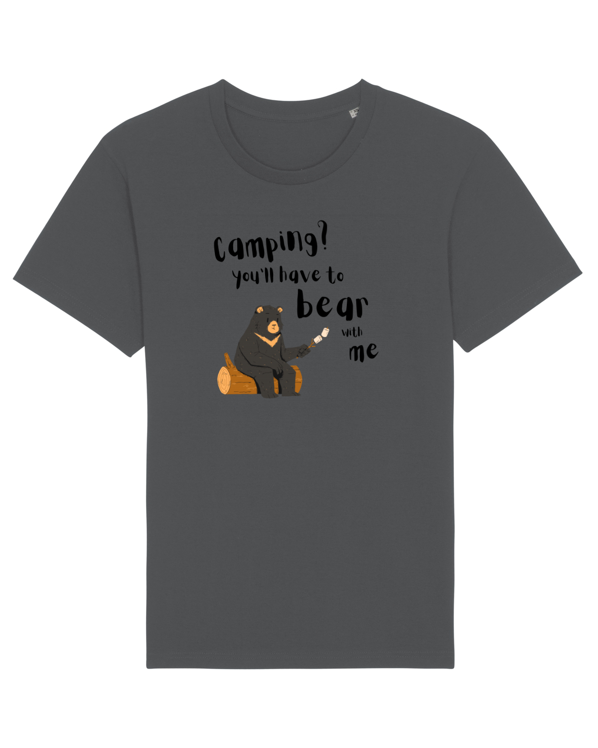 Tricou mânecă scurtă Unisex Rocker Anthracite