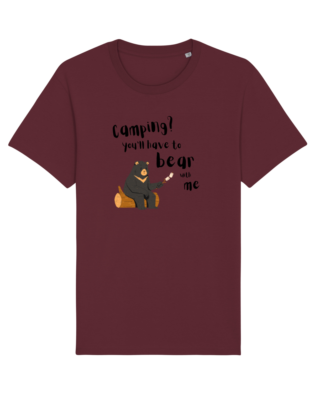 Tricou mânecă scurtă Unisex Rocker Burgundy
