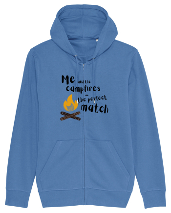 Me and the campfires - the perfect match (negru)  Bright Blue