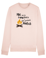 Me and the campfires - the perfect match (negru)  Bluză mânecă lungă Unisex Rise
