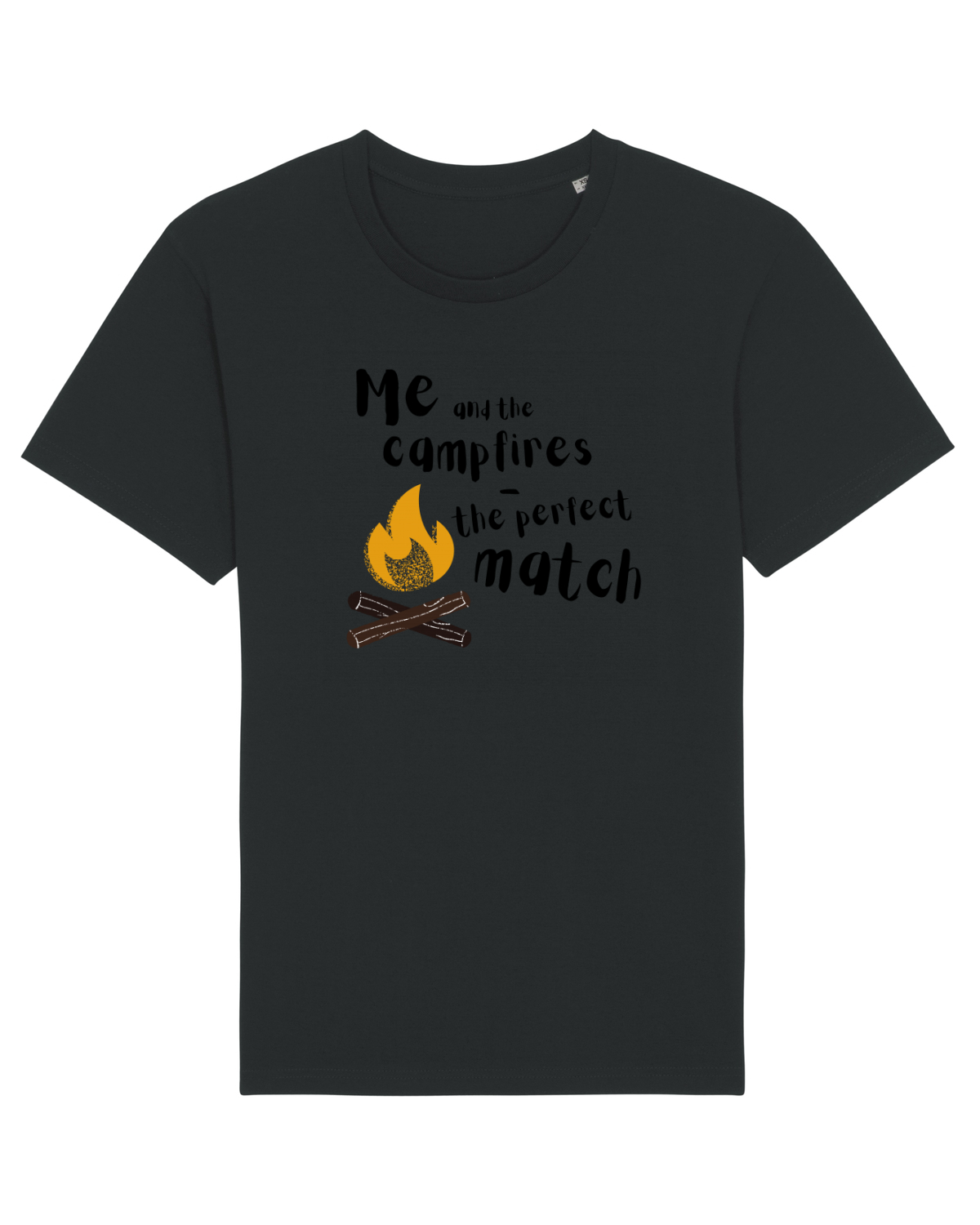 Tricou mânecă scurtă Unisex Rocker Black