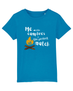 Me and the campfires - the perfect match (alb)  Tricou mânecă scurtă  Copii Mini Creator