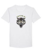 Wolf Tricou mânecă scurtă guler larg Bărbat Skater