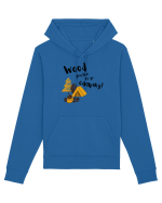Wood you like to go camping? (negru)  Hanorac Unisex Drummer