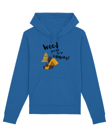 Wood you like to go camping? (negru)  Royal Blue