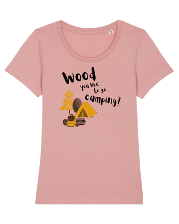Wood you like to go camping? (negru)  Canyon Pink