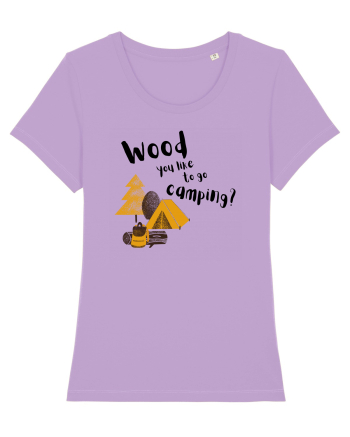 Wood you like to go camping? (negru)  Lavender Dawn