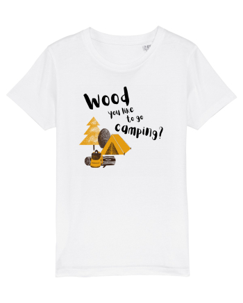 Wood you like to go camping? (negru)  White