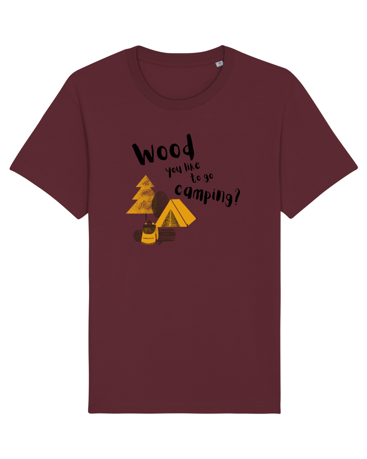 Tricou mânecă scurtă Unisex Rocker Burgundy