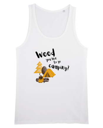 Wood you like to go camping? (negru)  White