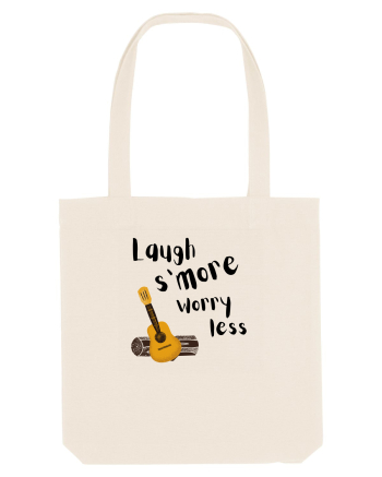 Laugh s'more worry less (negru)  Natural