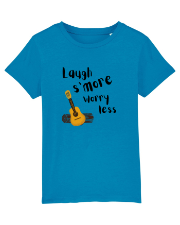 Laugh s'more worry less (negru)  Azur