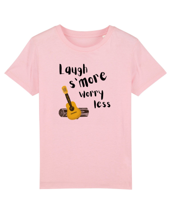 Laugh s'more worry less (negru)  Cotton Pink