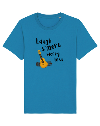Laugh s'more worry less (negru)  Azur