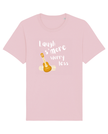 Laugh s'more worry less (alb)  Cotton Pink