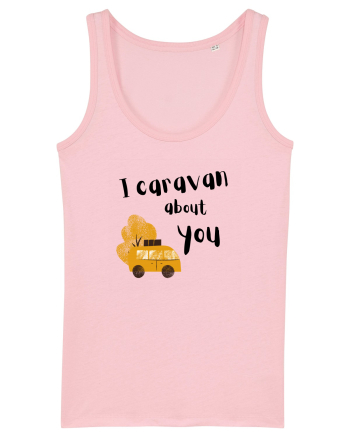 I caravan about you (negru)  Cotton Pink