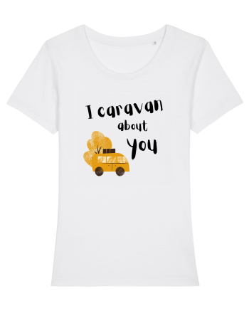 I caravan about you (negru)  White