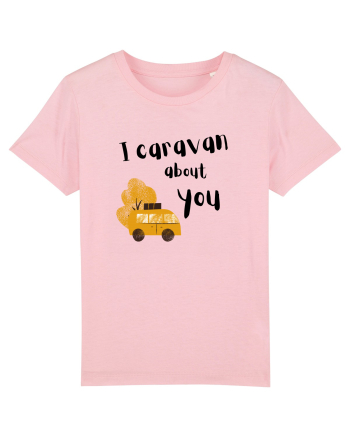 I caravan about you (negru)  Cotton Pink