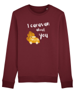 I caravan about you (alb)  Bluză mânecă lungă Unisex Rise