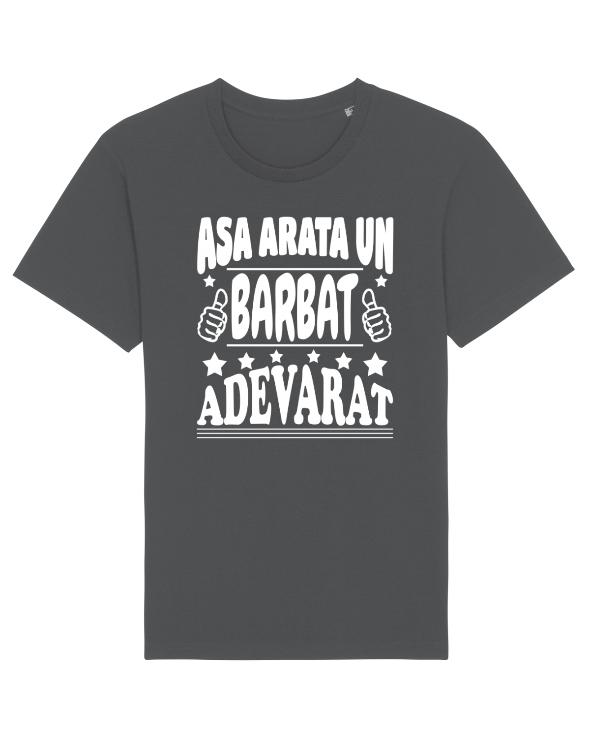 Tricou mânecă scurtă Unisex Rocker Anthracite
