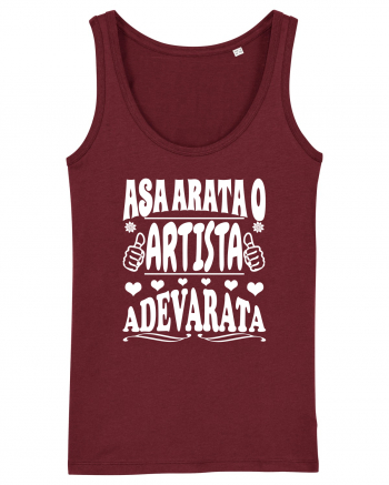 Asa arata o artista adevarata Burgundy