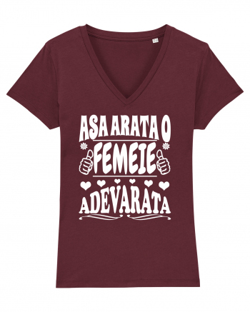 Asa arata o femeie adevarata Burgundy