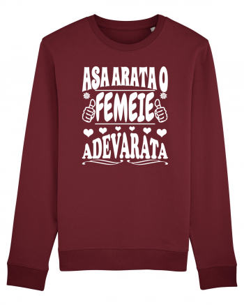 Asa arata o femeie adevarata Burgundy