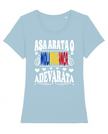 Asa arata o Moldoveanca adevarata Sky Blue