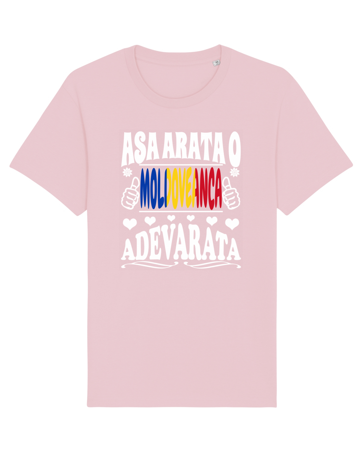 Tricou mânecă scurtă Unisex Rocker Cotton Pink