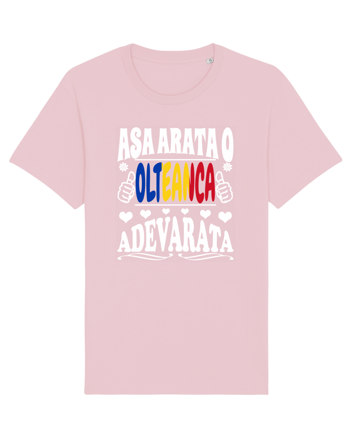 Tricou mânecă scurtă Unisex Rocker Cotton Pink