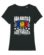 Asa arata o Romanca adevarata Tricou mânecă scurtă guler larg fitted Damă Expresser