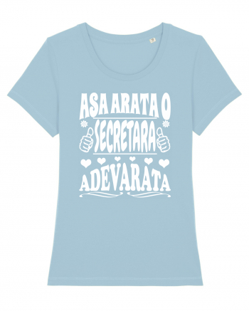 Asa arata o secretara adevarata Sky Blue