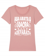 Asa arata o soacra adevarata Tricou mânecă scurtă guler larg fitted Damă Expresser