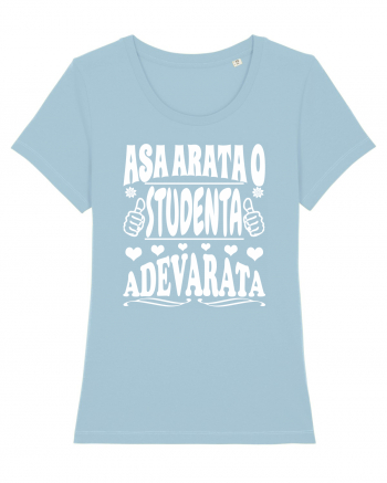 Asa arata o studenta adevarata Sky Blue