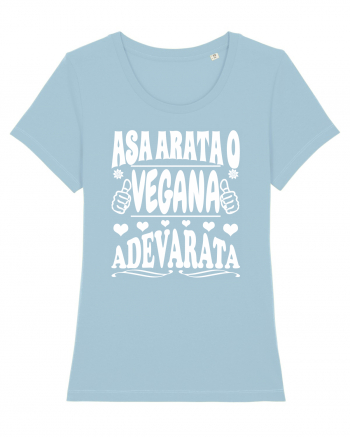 Asa arata o vegana adevarata Sky Blue