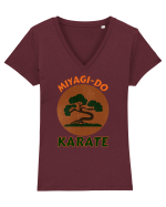 Miyagi-Do Karate Tricou mânecă scurtă guler V Damă Evoker