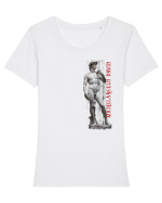 Michelangelo David Tricou mânecă scurtă guler larg fitted Damă Expresser