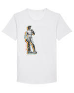  Michelangelo - David Tricou mânecă scurtă guler larg Bărbat Skater