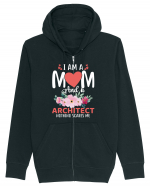 I Am A Mom And A Architect Nothing Scares Me Hanorac cu fermoar Unisex Connector