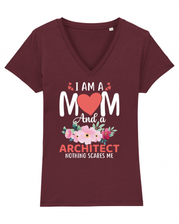 I Am A Mom And A Architect Nothing Scares Me Burgundy