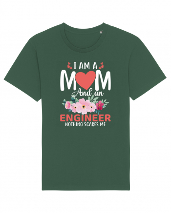 I Am A Mom And A Engineer Nothing Scares Me Bottle Green