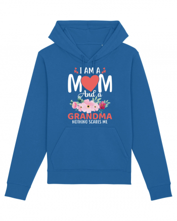 I Am A Mom And A Grandma Nothing Scares Me Royal Blue