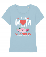 I Am A Mom And A Grandma Nothing Scares Me Tricou mânecă scurtă guler larg fitted Damă Expresser