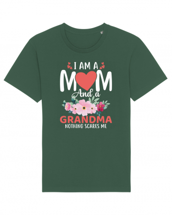 I Am A Mom And A Grandma Nothing Scares Me Bottle Green