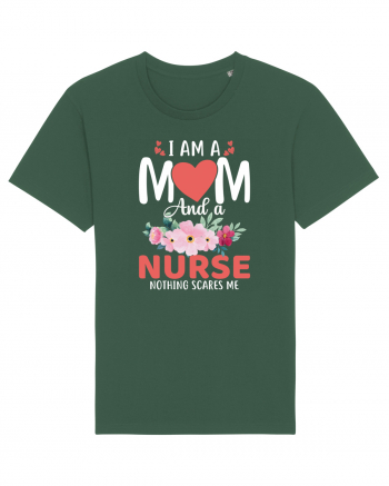 I Am A Mom And A Nurse Nothing Scares Me Bottle Green