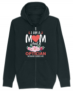 I Am A Mom And A Optician Nothing Scares Me Hanorac cu fermoar Unisex Connector