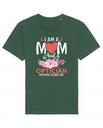 I Am A Mom And A Optician Nothing Scares Me Bottle Green